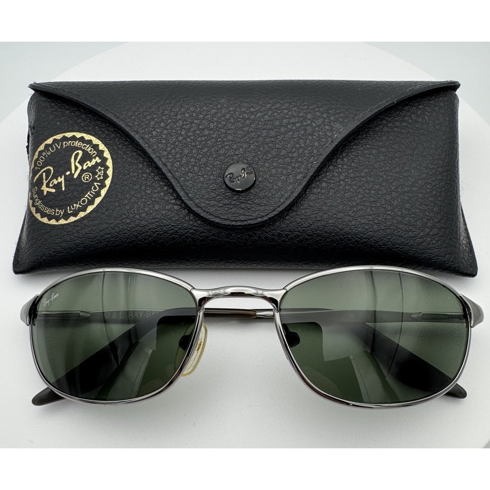 Ray Ban RB3023 Highstreet Sunglasses Italy W/ Green Lens Bausch Lomb Retro Flaw